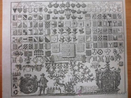 Arte: Heraldica medieval, 1741, Bernigeroth y Richter - Foto 1