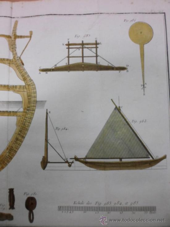 Arte: Secci&oacute;n transversal de un barco, 1760, Bernard - Foto 7