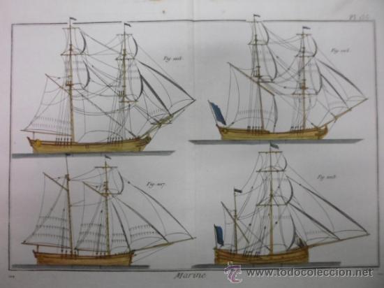 Arte: Tipos de barcos de vela, 1760, Bernard - Foto 4