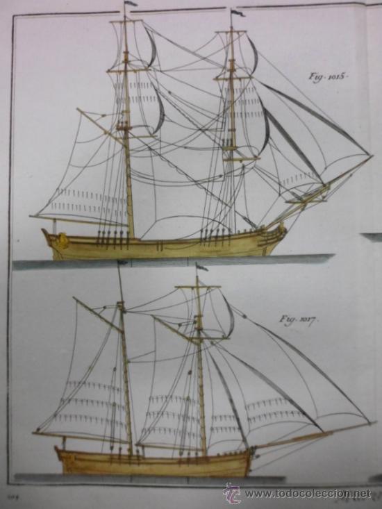 Arte: Tipos de barcos de vela, 1760, Bernard - Foto 3