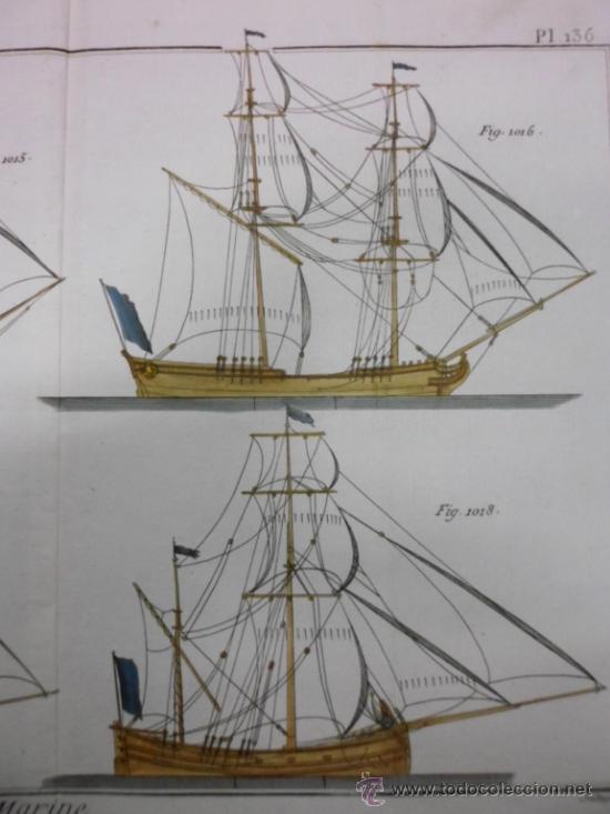 Arte: Tipos de barcos de vela, 1760, Bernard - Foto 5