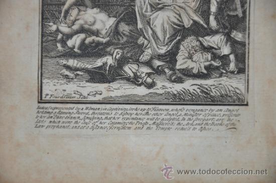 Arte: grabado original de paul fourdrinier  de 1730 aprox. - Foto 2