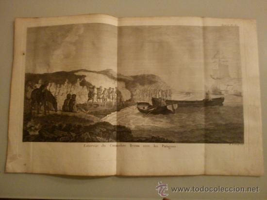 Arte: Entrevue du Commodore Byron avec les Patagons 1774 - Foto 1