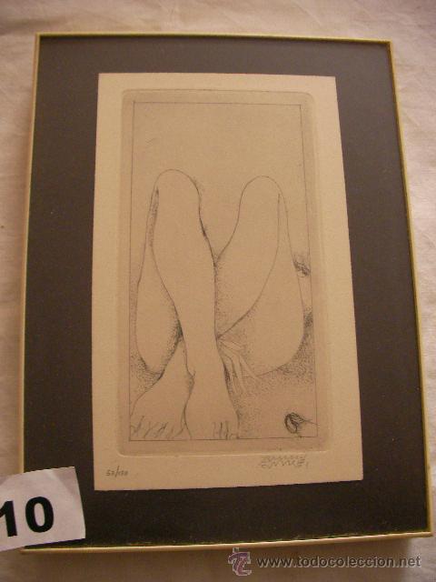 Arte: ANTIGUO GRABADO ORIGINAL 53/150 - Foto 1