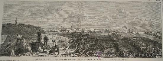 Arte: American Civil War (Guerra de Secesi&oacute;n) / Pueblo y Fortificaciones de Savannah / Fort Bloggs (1863)