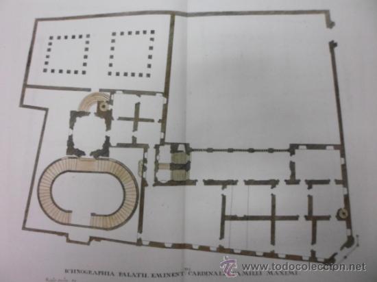Arte: Plano del Palacio Maximo, Roma, 1679, Joh. Sandrart - Foto 3