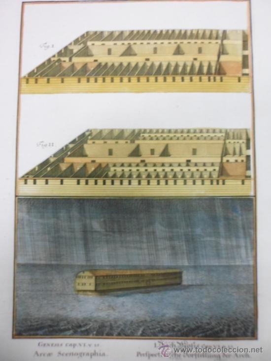 Arte: El diluvio y el arca de No&eacute;, 1731, Jak Scheuchzer - Foto 3