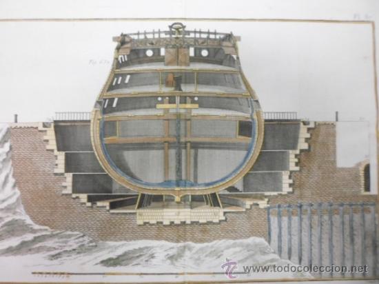 Arte: Barco en astillero, 1760, Bernard - Foto 3