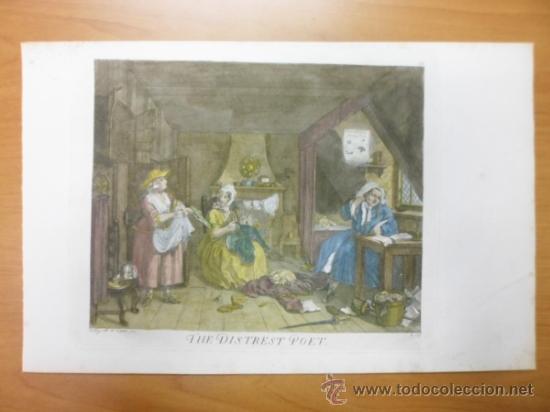 Arte: El poeta angustiado, 1784, William Hogarth - Foto 1