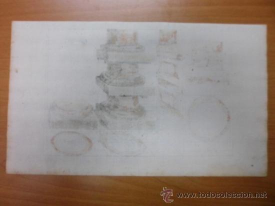 Arte: Perspectiva de basas de columnas barrocas, 1708, Andrea Pozzo - Foto 2