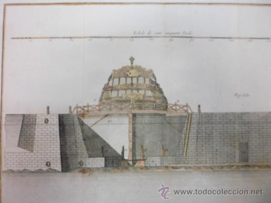 Arte: Gran barco en el astillero, 1760, An&oacute;nimo - Foto 3