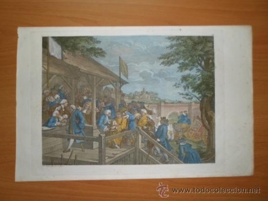 Arte: D&iacute;a de elecciones, 1784, William Hogarht - Foto 1