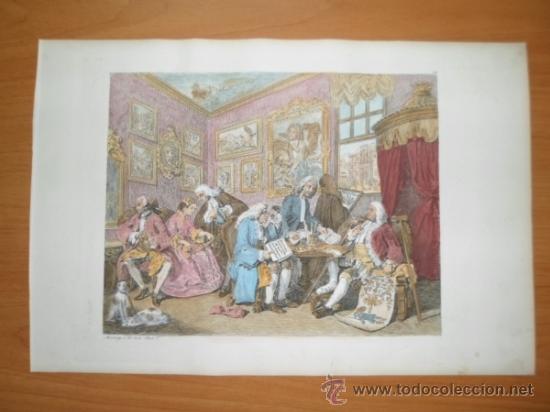 Arte: Capitulaciones matrimoniales, 1818, William Hogarth - Foto 1