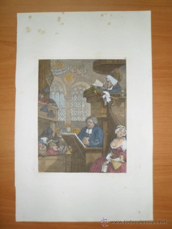 Arte: Congregaci&oacute;n durmiente, 1784, William Hogarth - Foto 1