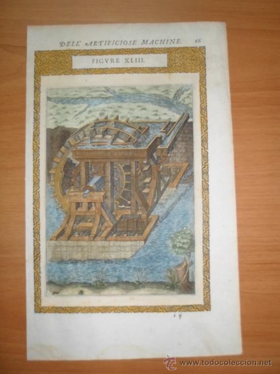 Arte: Bomba de agua, 1620, Ramelli - Foto 1