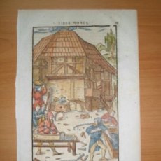 Arte: ESCENA DE MINERIA, 1557, AGRICOLA