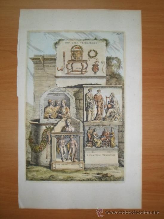 Arte: Escenas romanas, 1679, Sandrart - Foto 1