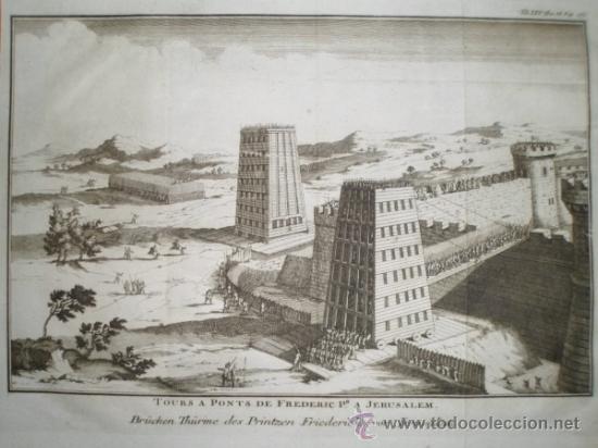 Arte: Transporte de torres de asedio, 1759, Polybios-Trattner - Foto 3