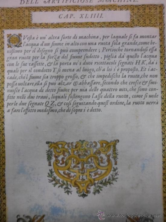 Arte: Bomba de agua, 1620, Ramelli - Foto 3