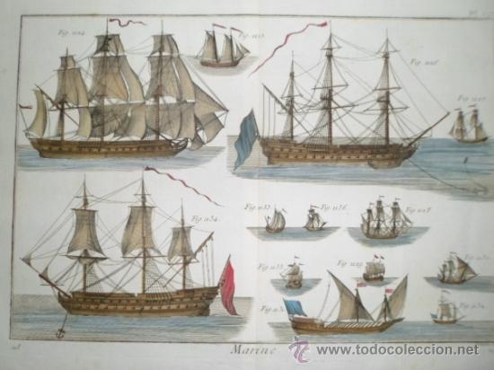 Arte: Embarcaciones a vela, 1760, Diderot/Bernard - Foto 3