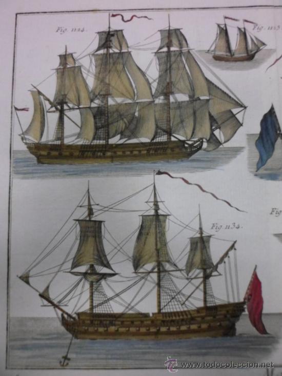 Arte: Embarcaciones a vela, 1760, Diderot/Bernard - Foto 4