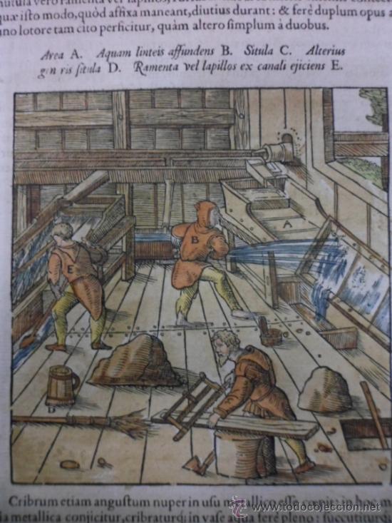 Arte: Escena de mineria, 1557, Agricola - Foto 3