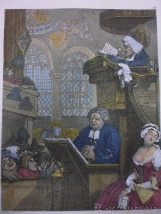 Arte: Congregaci&oacute;n durmiente, 1784, William Hogarth - Foto 3
