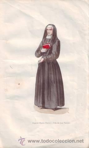 Arte: HIJA DEL BUENO PASTOR. Fille du bon Pasteur.