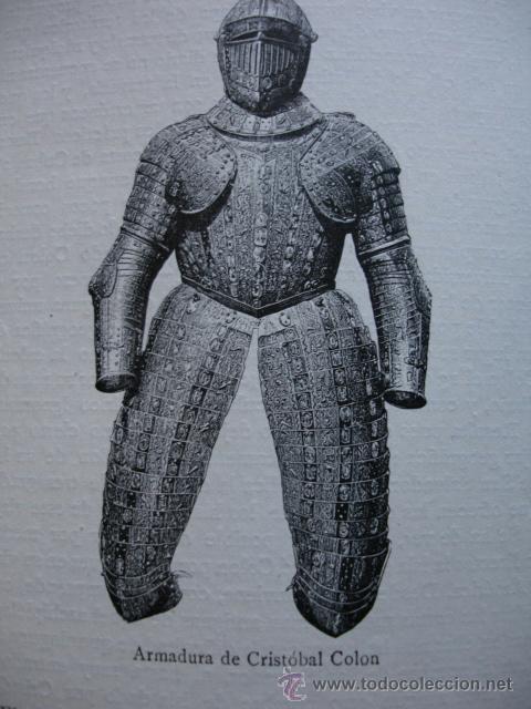 Arte: ARMADURA DE CRISTOBAL COLON .GRABADO DEL A&Ntilde;O 1881 .10X12