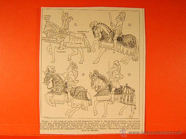 Arte: BARDA ARNES JUSTA REAL CARLOS V-COLMAN HELMSCHMIED-ARNES GUERRA FELIPE II-1897-SEGUI-10X13 CM-47 ...