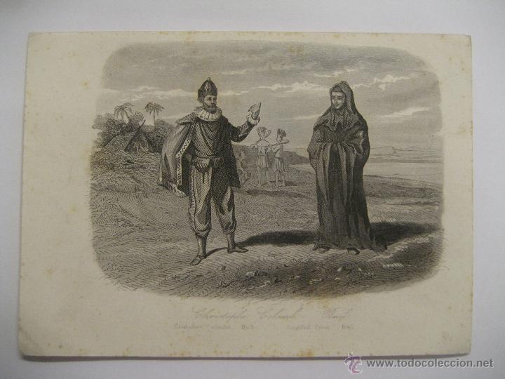 Arte: CRISTOBAL COL&Oacute;N - A&Ntilde;O 1863 - Foto 1
