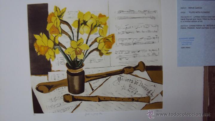 Kunst: LITOGRAFIA HERVE GARCIA , FIRMADA Y NUMERADA