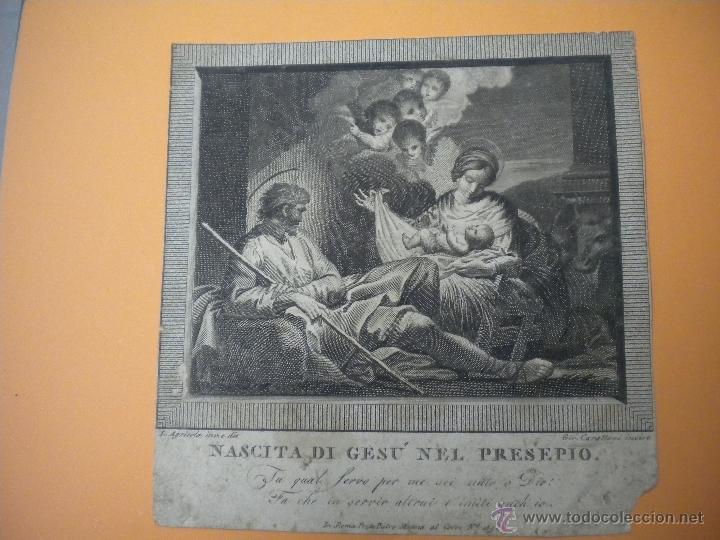 Arte: grabado antiguo 18X18 cm - Foto 1