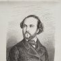 GRABADO ANTIGUO \ GUSTAVE HIPPOLYTE ROGER, TENOR Y ACTOR CÓMICO PARISINO (1849)