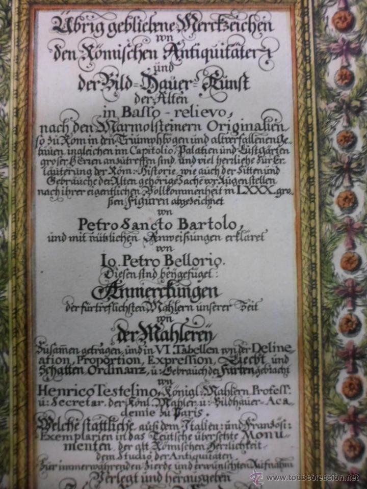 Arte: Portada de libro, 1692, Bartoli Bellorio - Foto 4