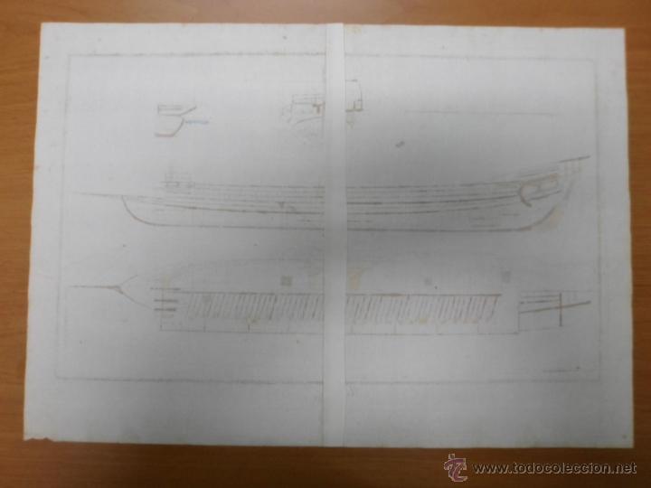Arte: Secciones transversales de un barco, 1760, Bernard - Foto 2