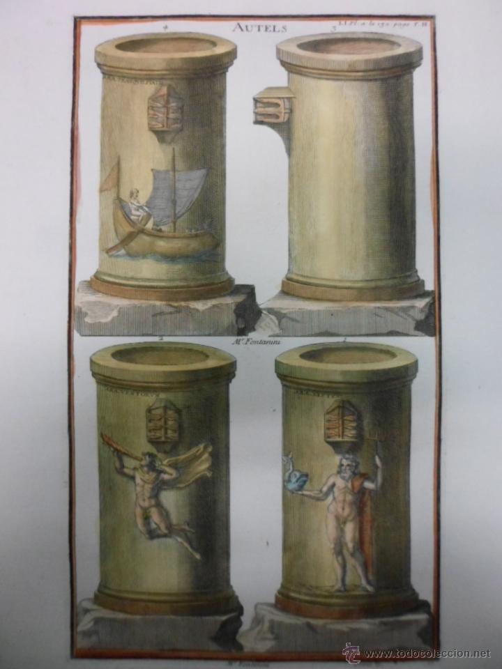 Arte: Antiguos altares de fuentes, 1719, Huge - Foto 1
