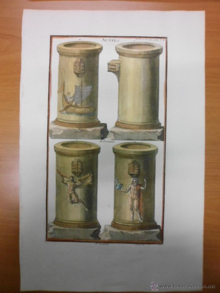 Arte: Antiguos altares de fuentes, 1719, Huge - Foto 2