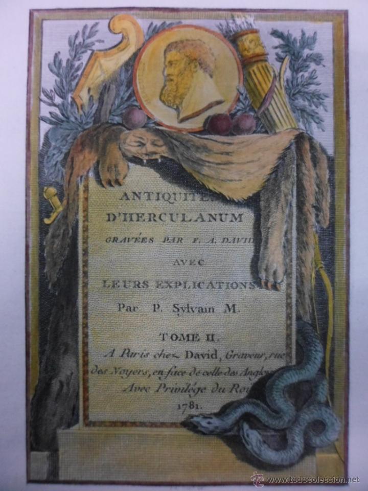 Arte: Portada de libro de antig&uuml;edades, 1780, Sylvain M. - Foto 3