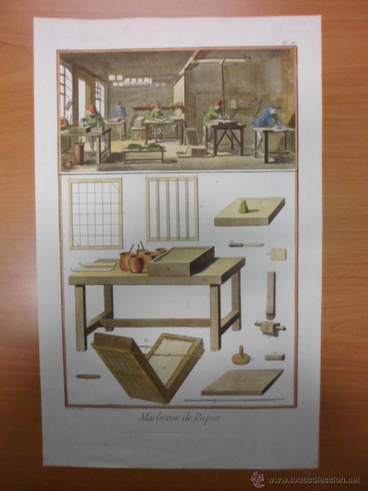 Arte: Fabricantes de papel, 1776, Diderot - Foto 1