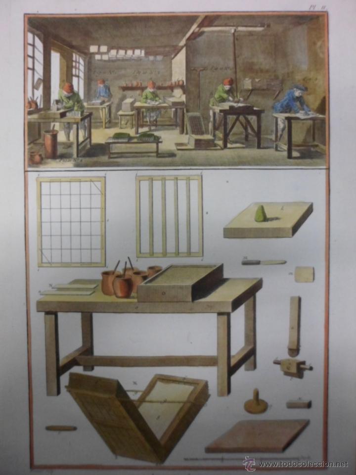 Arte: Fabricantes de papel, 1776, Diderot - Foto 3