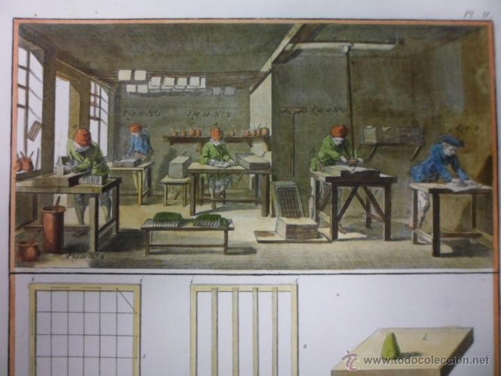 Arte: Fabricantes de papel, 1776, Diderot - Foto 4