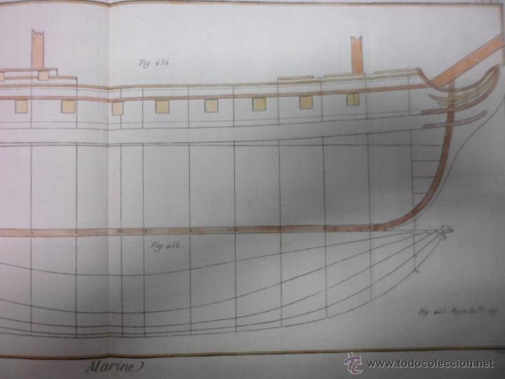 Arte: Plano de una embarcaci&oacute;n, 1760, Bernard - Foto 4