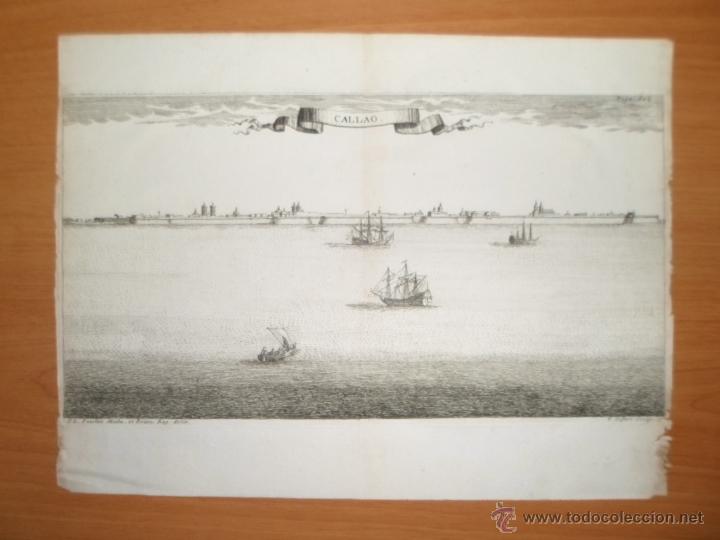 Arte: Vista de Callao (Per&uacute;), 1780, De La Feuille - Foto 1
