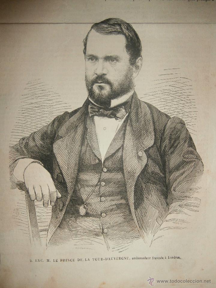 Arte: Grabado \ Henri de La Tour d'Auvergne - Lauraguais, embajador franc&eacute;s en L&oacute;ndres (1864)