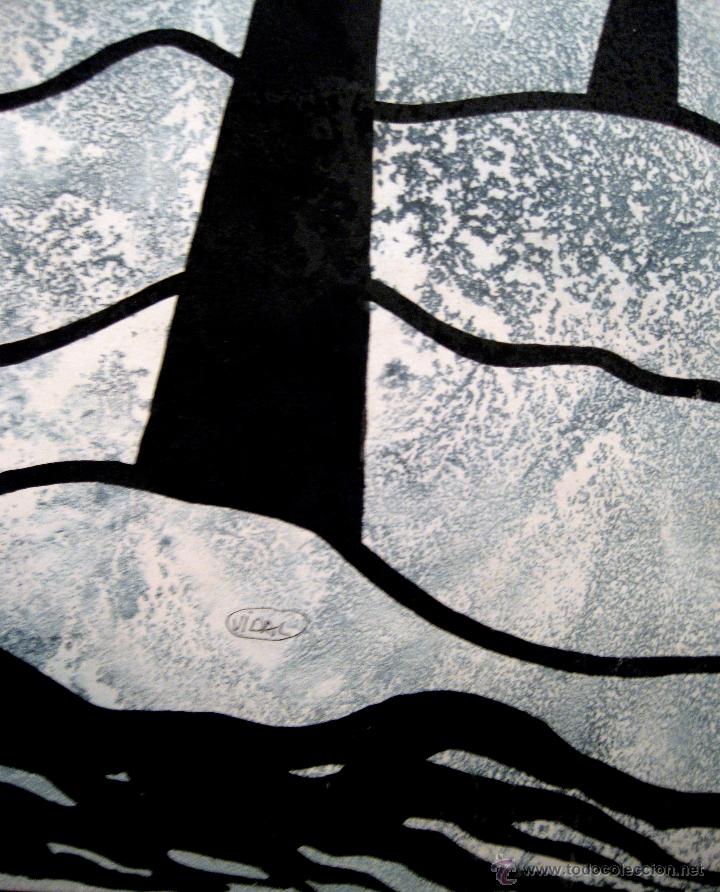 Arte: FRANCESC VIDAL GRABADO ORIGINAL. MONOTIPO - Foto 2