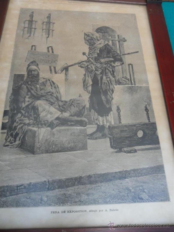 Arte: grabado antiguo 1883 - Foto 2