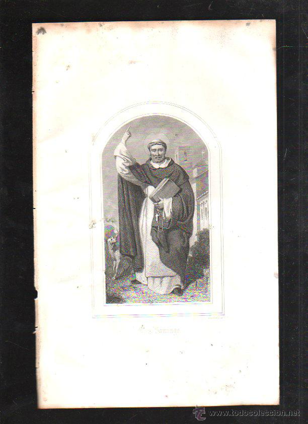 Art: GRABADO DE SAN DOMINGO. GEOFFROY SC. 17 X 27CM.