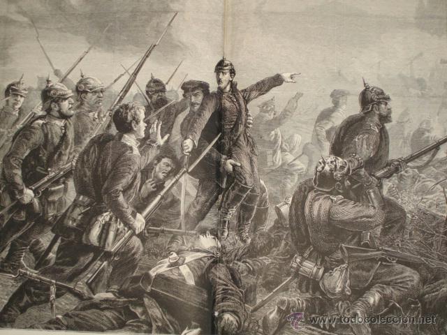 Arte: GUERRA FRANCO PRUSIANA CARGA INFANTERIA PRUSIANA .A&Ntilde;O 1870