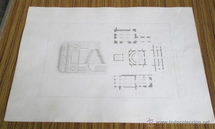 Arte: Grabado de arquitectura - escaliers - Traite D&acute;architecture- Traite D&acute;architecture - edifices 1863 - Foto 1